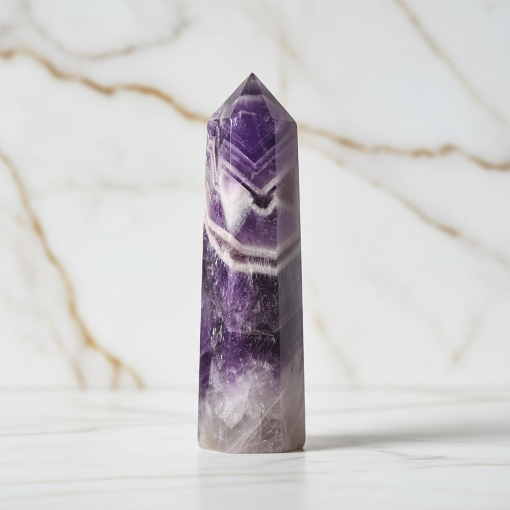 Amethyst Obelisk – Harmonie & Energie | CrystalScents CrystalScents