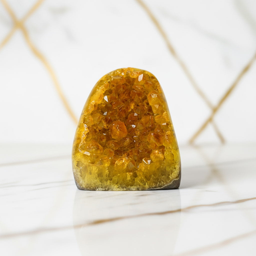 Amethystdruse Gelb – Funkelndes Deko-Highlight CrystalScents