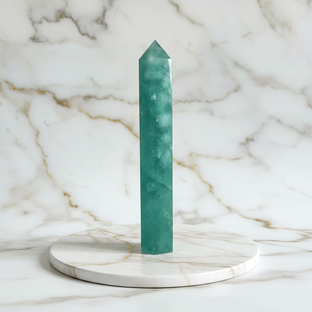 Fluorit Obelisk – Strahlendes Statement