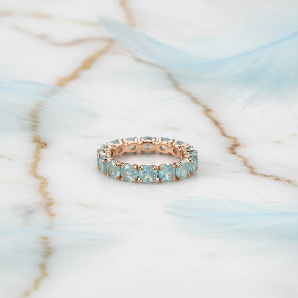 Ring – Funkelnder blauer Bandring CrystalScents