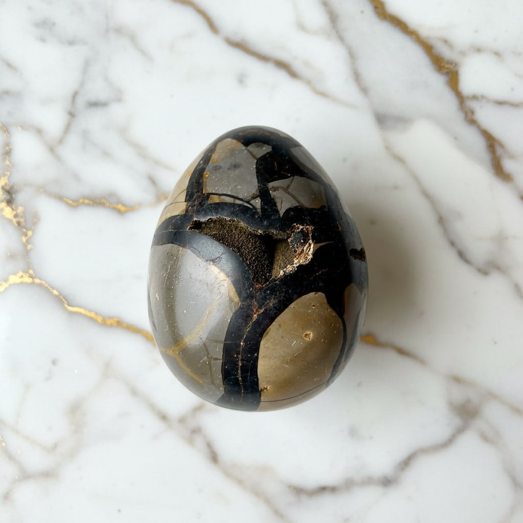 Großes Septarian Ei – Schwarze Schönheit CrystalScents