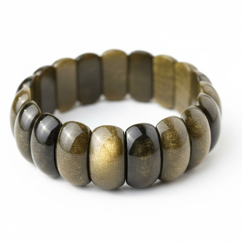 Gold Obsidian Armband - Ein schimmernder Blickfänger CrystalScents