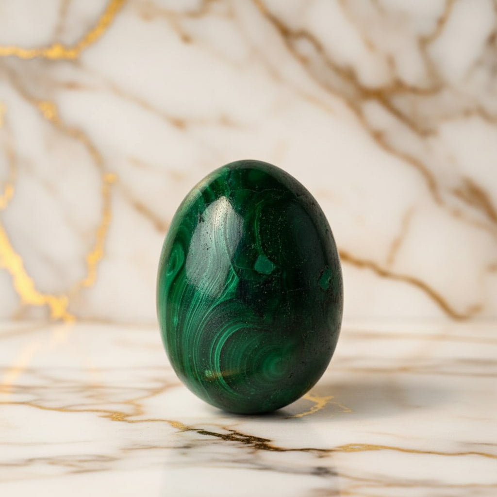 Malachit Ei – Schutz & Erdverbundenheit JETZT entdecken CrystalScents
