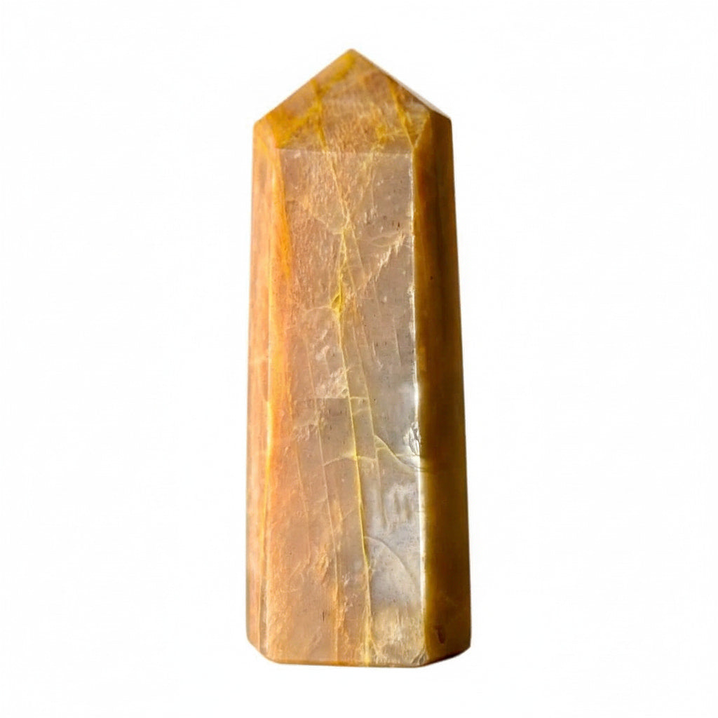 Mondstein Obelisk Orange – Wärme & Kraft JETZT sichern CrystalScents