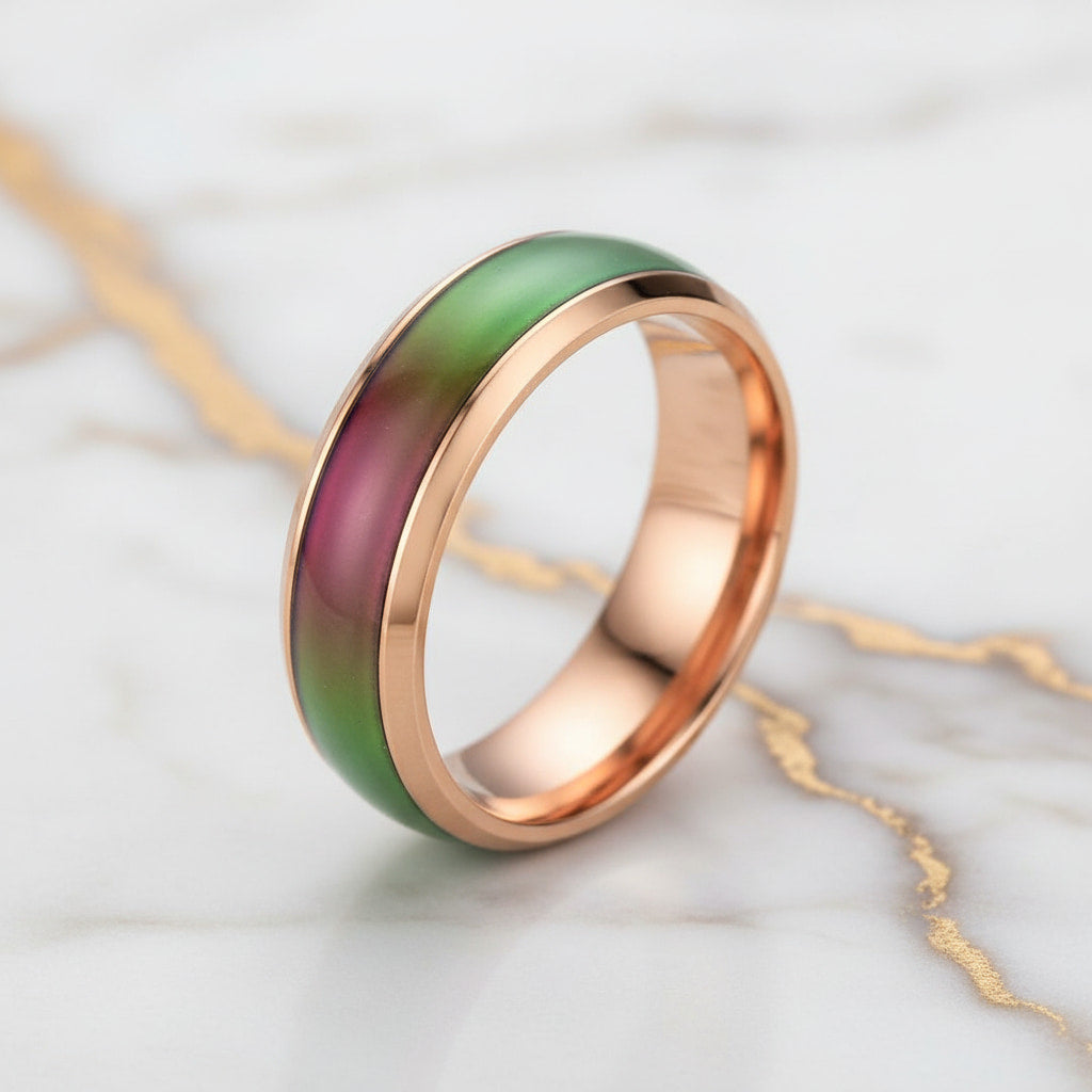 Emotionsring Roségold - Gefühle stilvoll ausdrücken CrystalScents