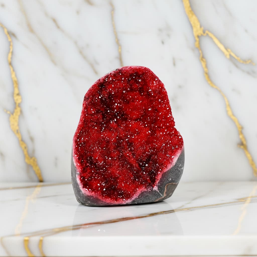 Amethystdruse – Glitzerndes Rot CrystalScents