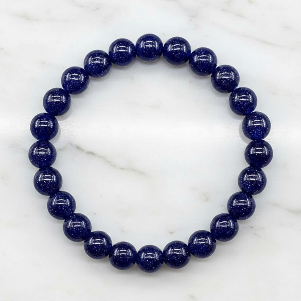 Blaufluss Kugelarmband - Glitzernder Nachthimmel