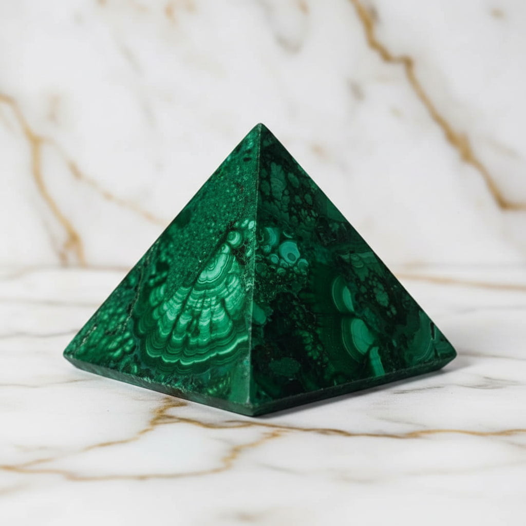 Malachit Pyramide – Schutz & Energie JETZT sichern CrystalScents