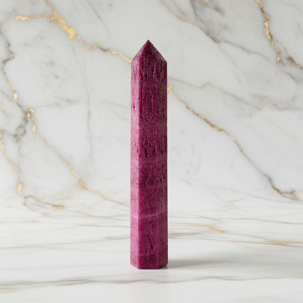 Korund Obelisk – Kraftvoller Farbakzent JETZT sichern CrystalScents