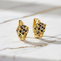 Kreolen mit glitzerndem Leoparden-Design CrystalScents