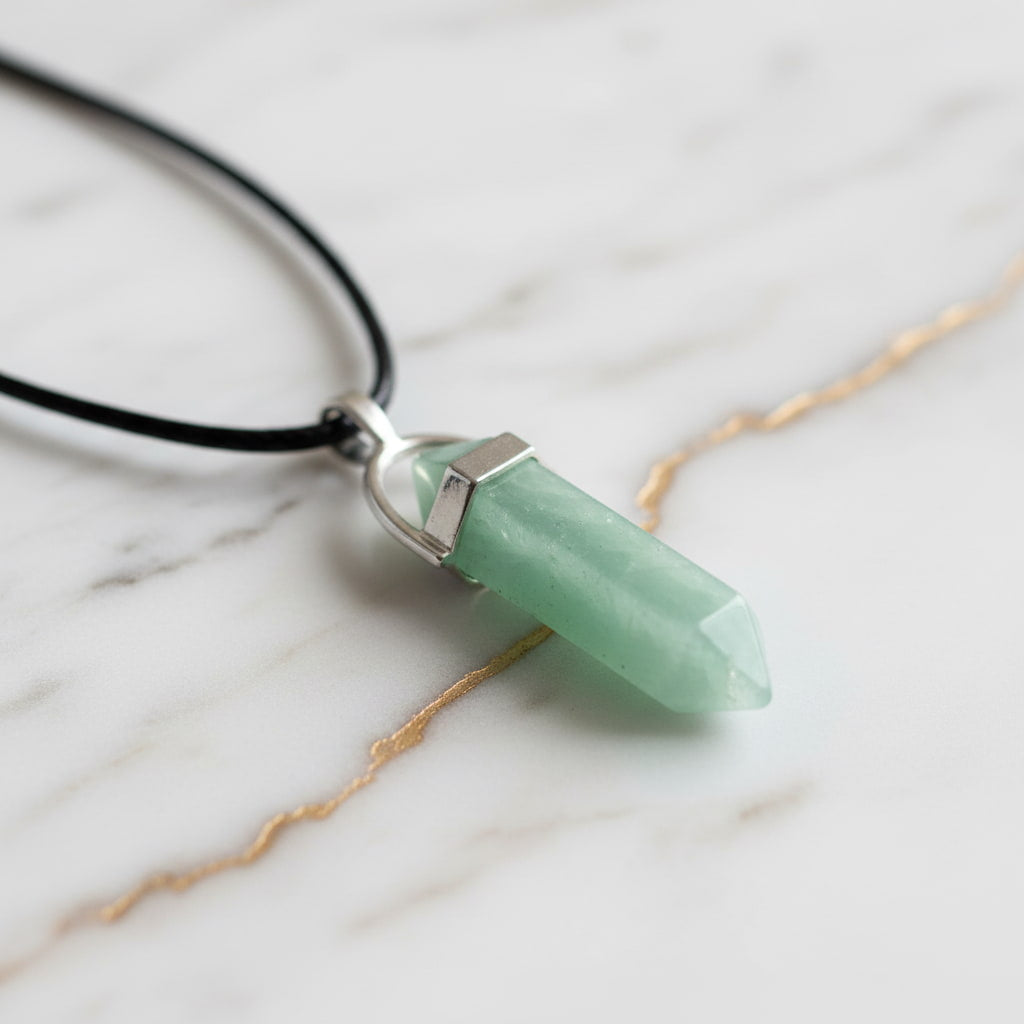 Aventurin Halskette - Doppelender