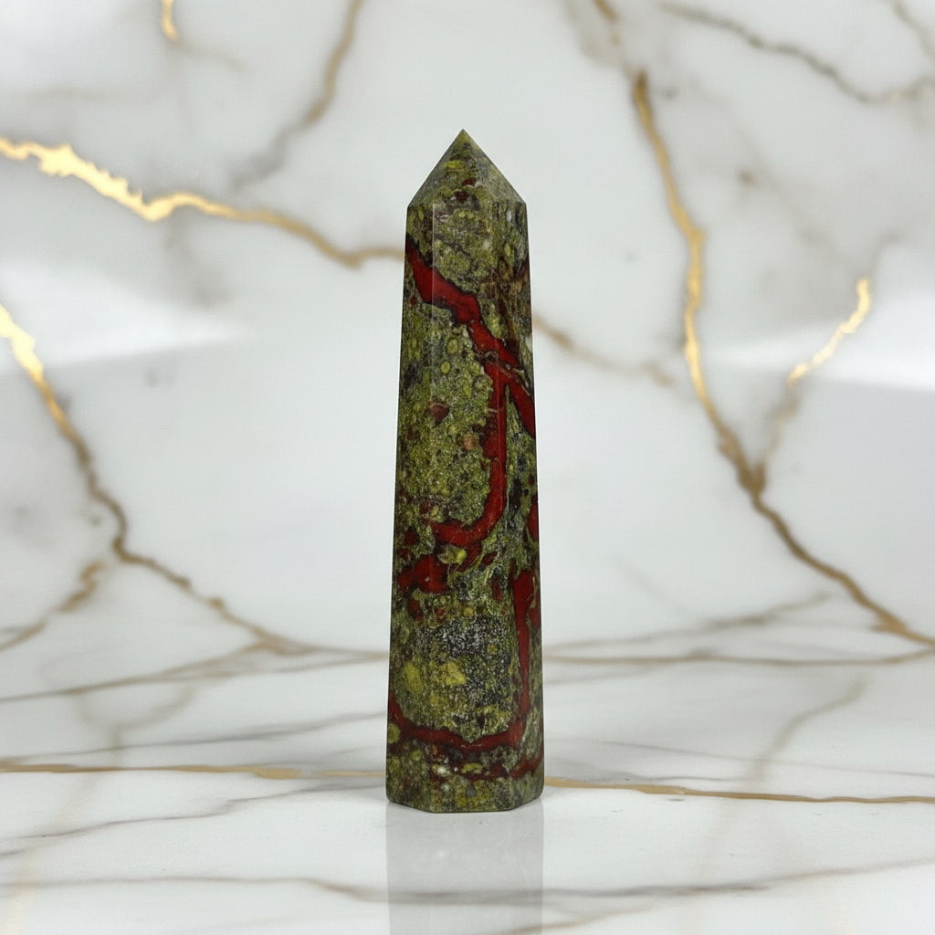 Unakait Obelisk – Natürliche Schönheit JETZT sichern CrystalScents