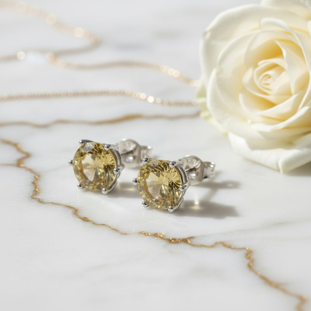 Citrin Ohrringe - Strahlende Freude CrystalScents
