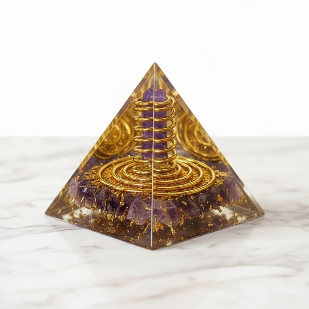 Orgonit Pyramide Amethyst - Geist & Seele CrystalScents