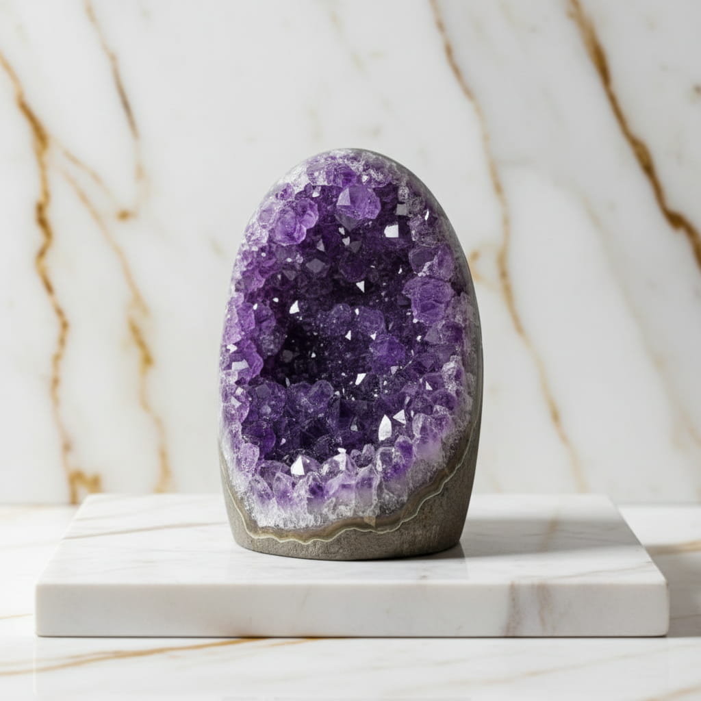 Amethystdruse – Tiefe violette Kristalle CrystalScents