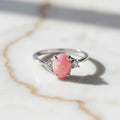 Opal Ring Silber – Rosa Farbreflexe CrystalScents