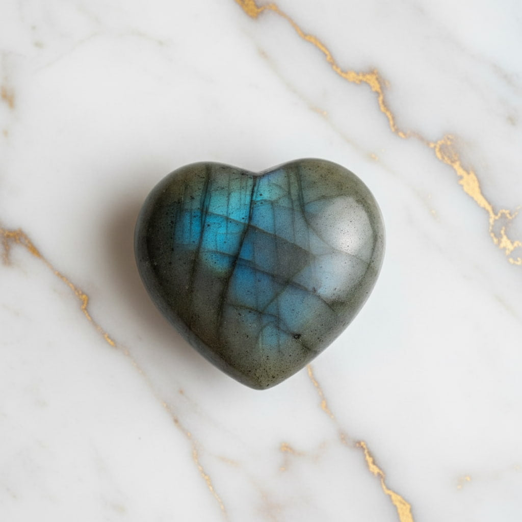 Labradorit Herz –  Leuchtende Kleinigkeit