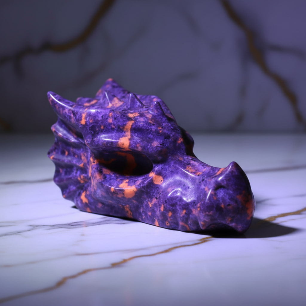 Flammenstein Drachenkopf – UV-reaktive Farbwirkung CrystalScents