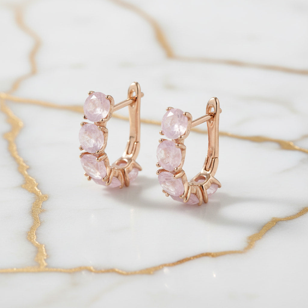 Ohrringe - mit zartrosa Akzenten CrystalScents