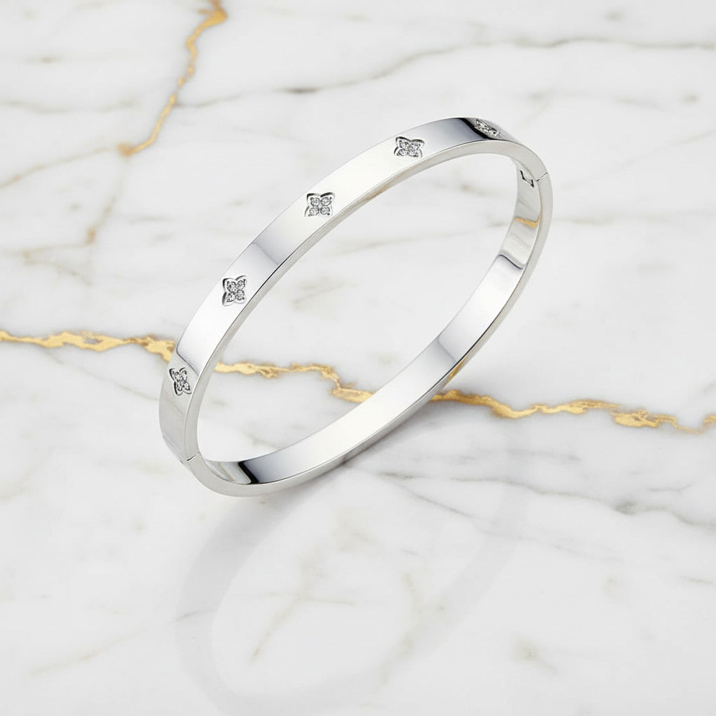 Armband - Silber mit funkelnden Blüten CrystalScents