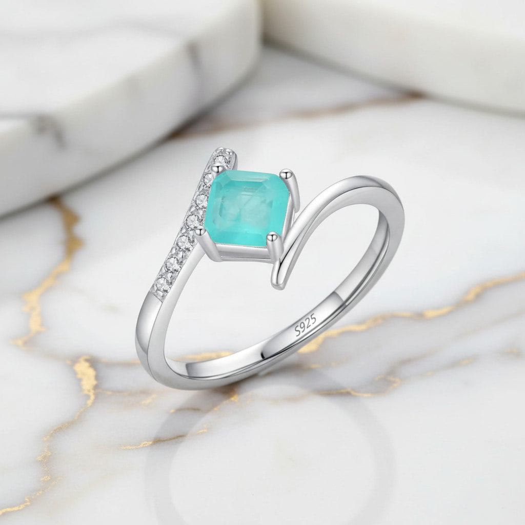 Smaragd Ring – Elegantes Türkis CrystalScents