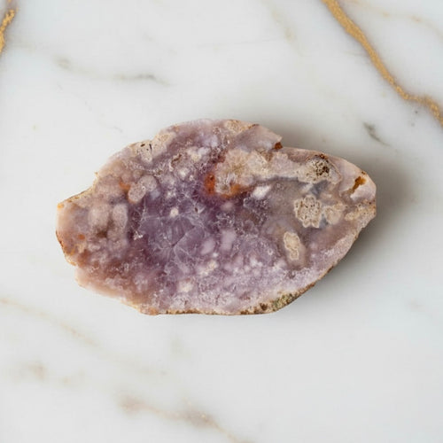 Rosa Amethyst Scheibe – Glitzer & Eleganz CrystalScents