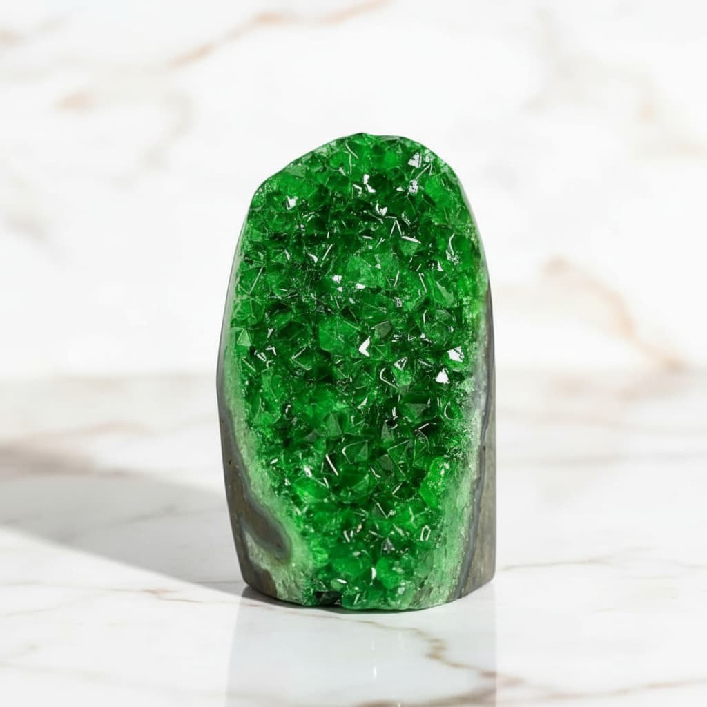 Amethystdruse – Grüne Kristallspitzen CrystalScents