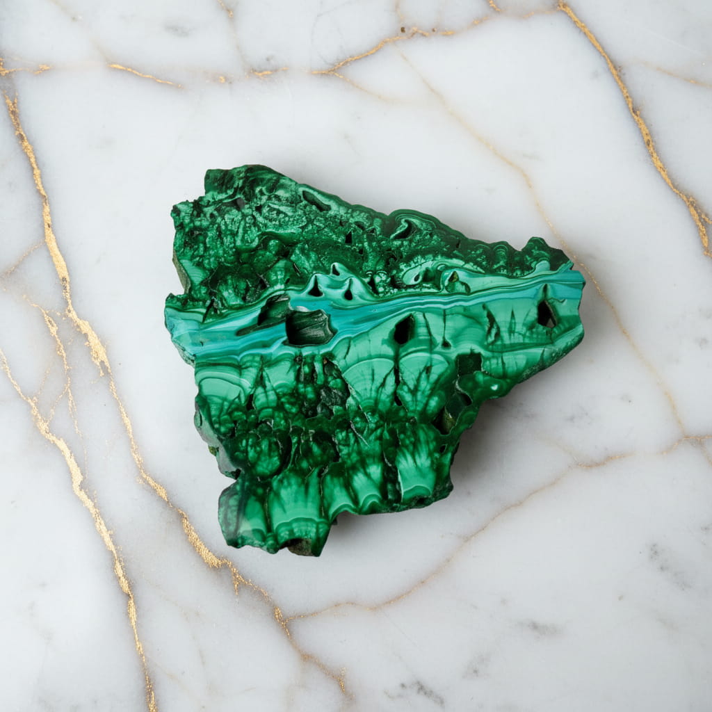 Malachit Scheibe – Elegante Ruhe JETZT sichern CrystalScents