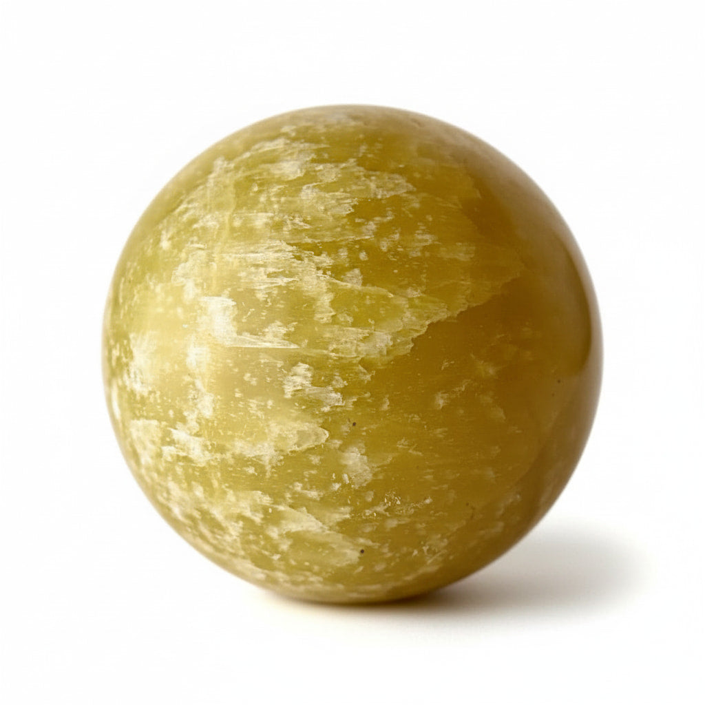 Calcit Kugel - Zitronengelber Akzent