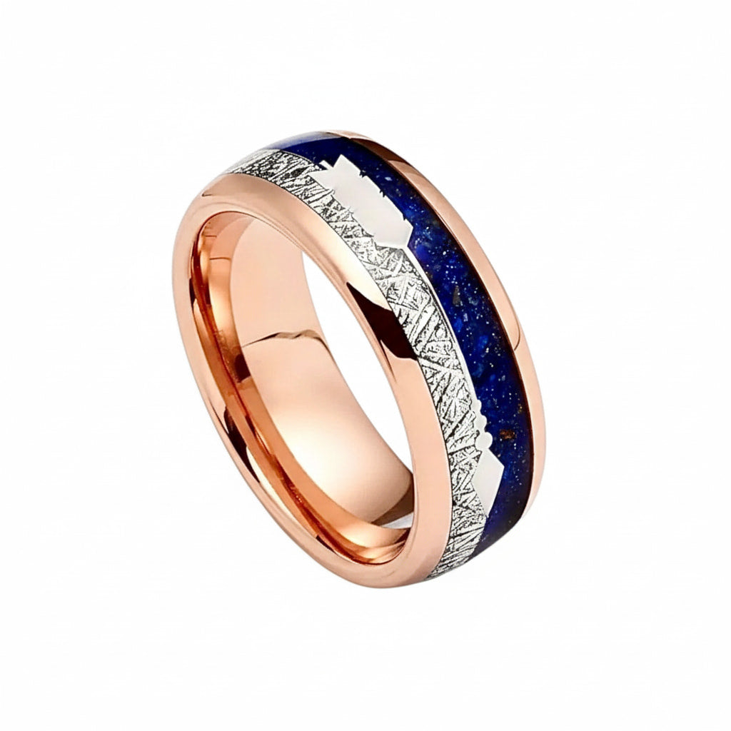 Ring – Roségold mit dunkelblauem Pfeil CrystalScents