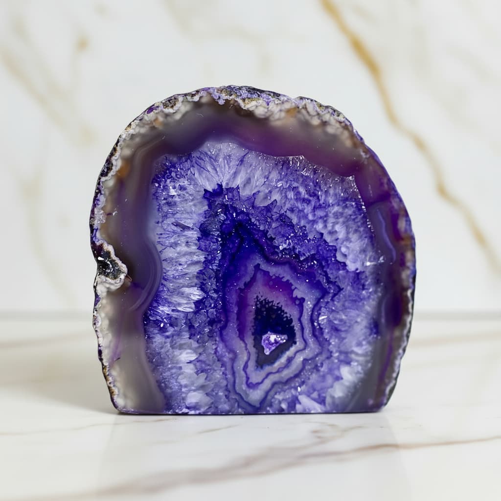 Achat Freiform Lila – Harmonie & positive Energie CrystalScents