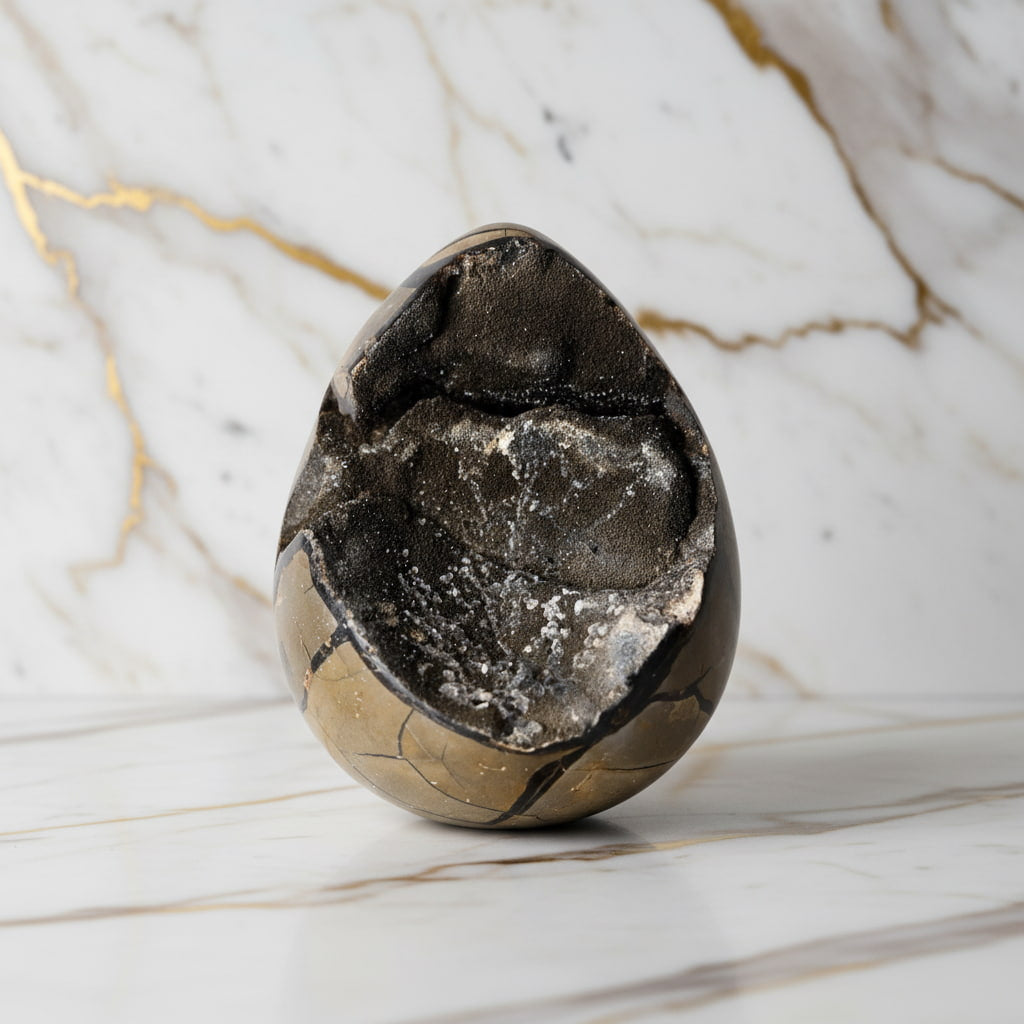 Großes Septarian Ei – Majestätisches Naturjuwel CrystalScents
