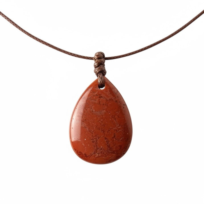 Roter Jaspis Halskette - Erdung & Selbstvertrauen CrystalScents