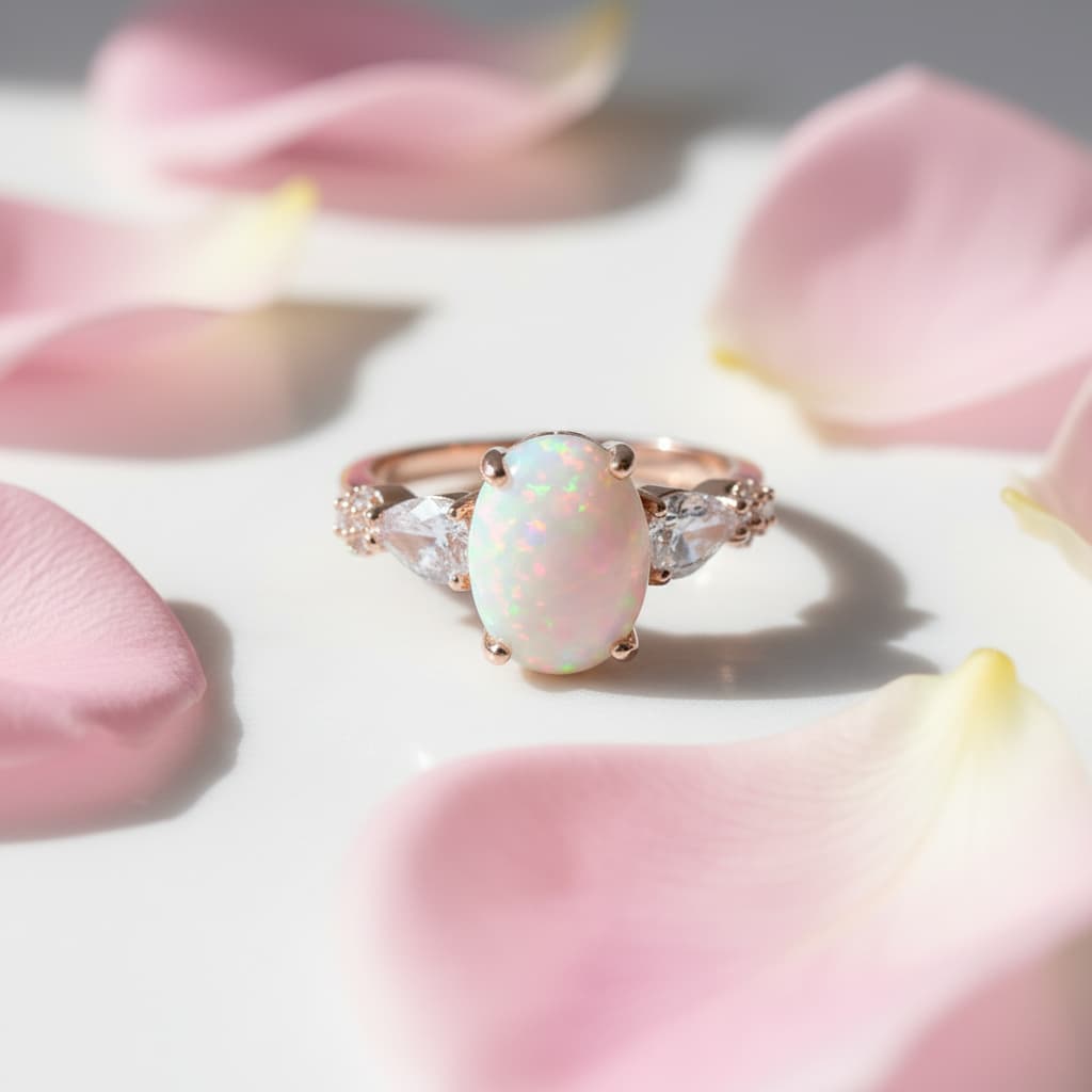 Opal Ring - Funkelndes Farbspiel