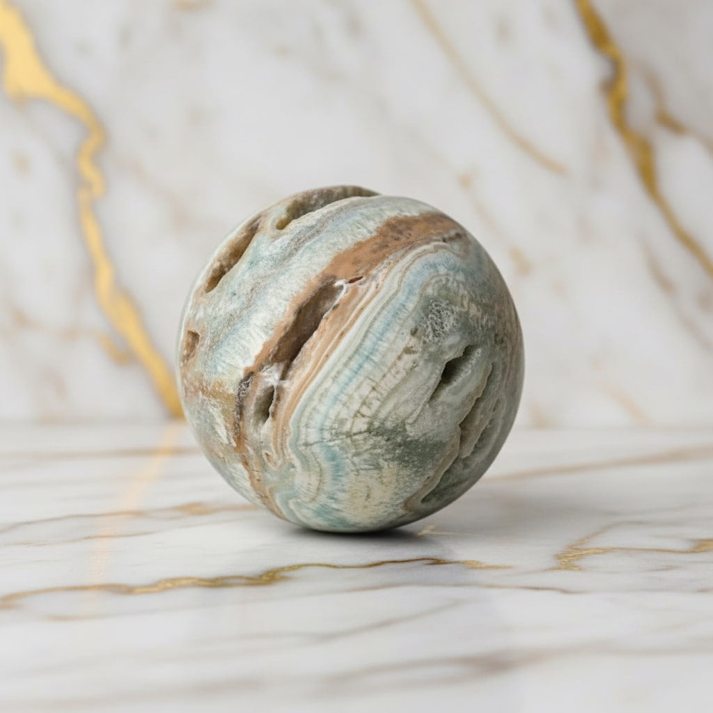 Aragonit Kugel - Sanft & Erdend