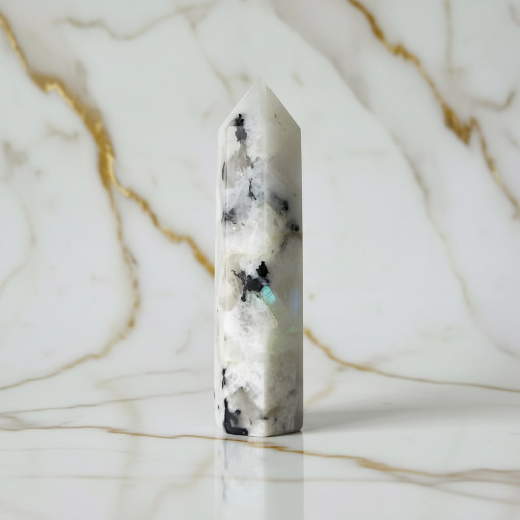 Mondstein Obelisk – Energie & spirituelle Ausrichtung CrystalScents
