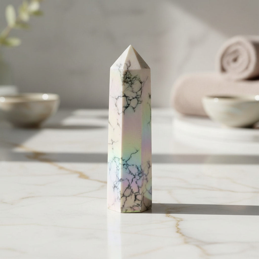 Howlit Aura Obelisk – Schimmernde Leichtigkeit JETZT sichern CrystalScents