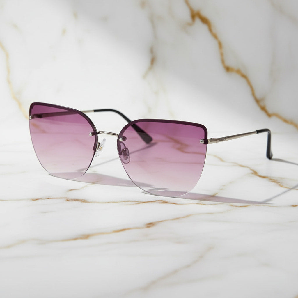 Sonnenbrille – Auffällig pink Cateye CrystalScents
