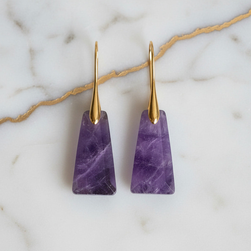 Amethyst Ohrringe – Klarheit & Verbindung CrystalScents