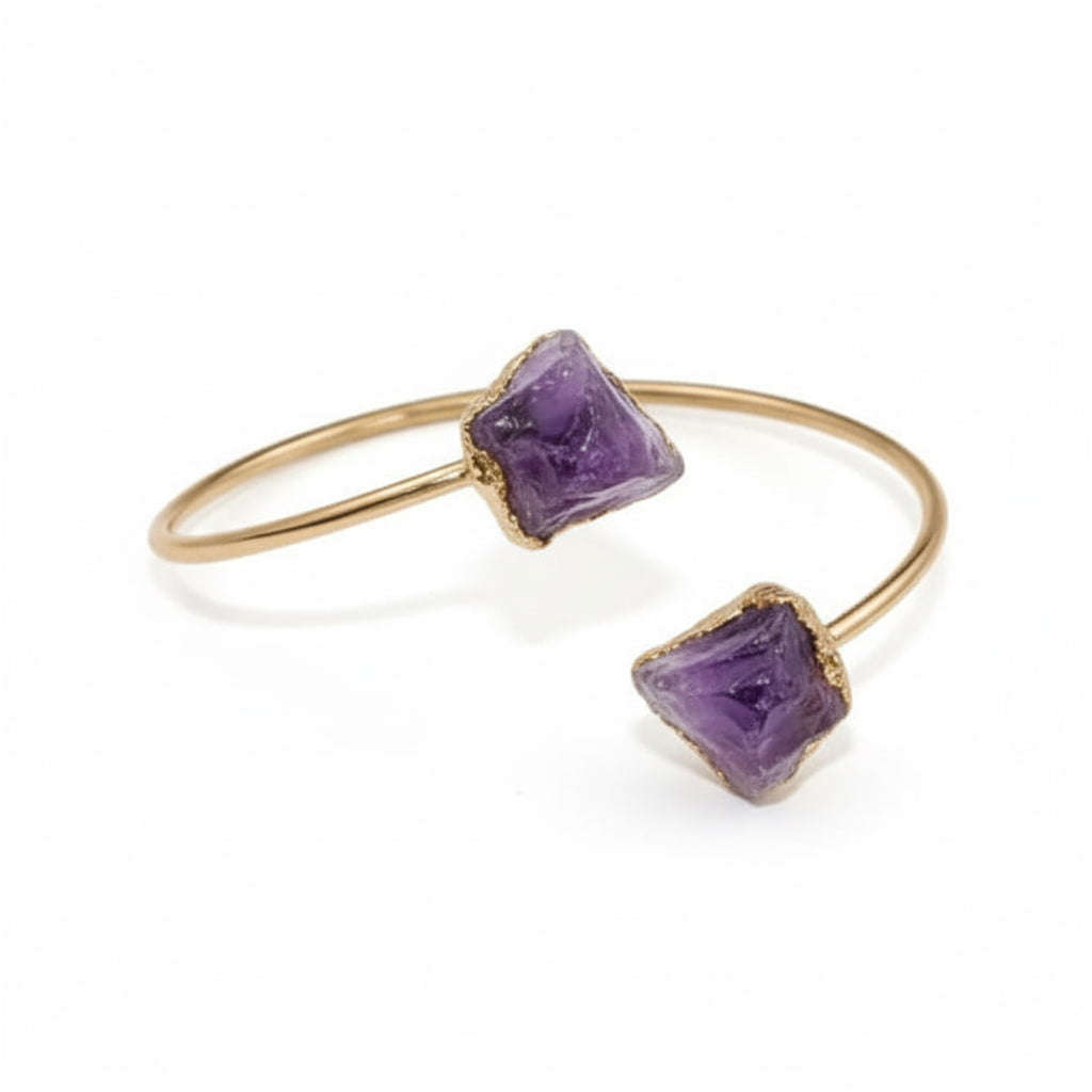 Amethyst Armreif – Rohsteine für besondere Ausstrahlung CrystalScents