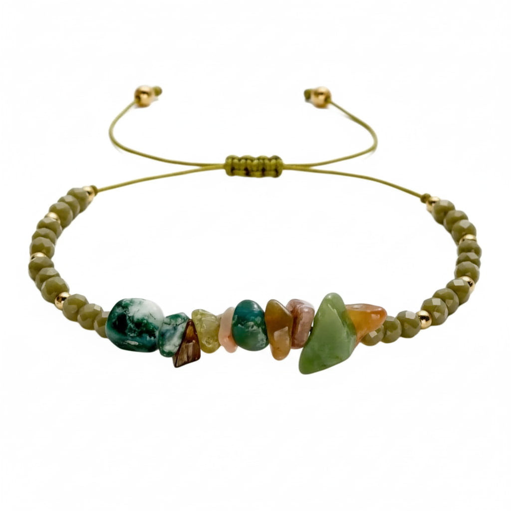 Moosachat Schutzarmband – Harmonie & Sicherheit