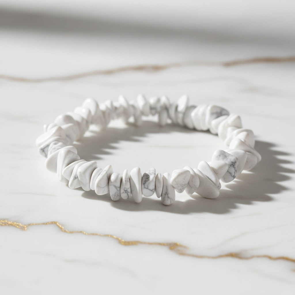 Howlit Splitterarmband – Lebendige Form für innere Ruhe CrystalScents
