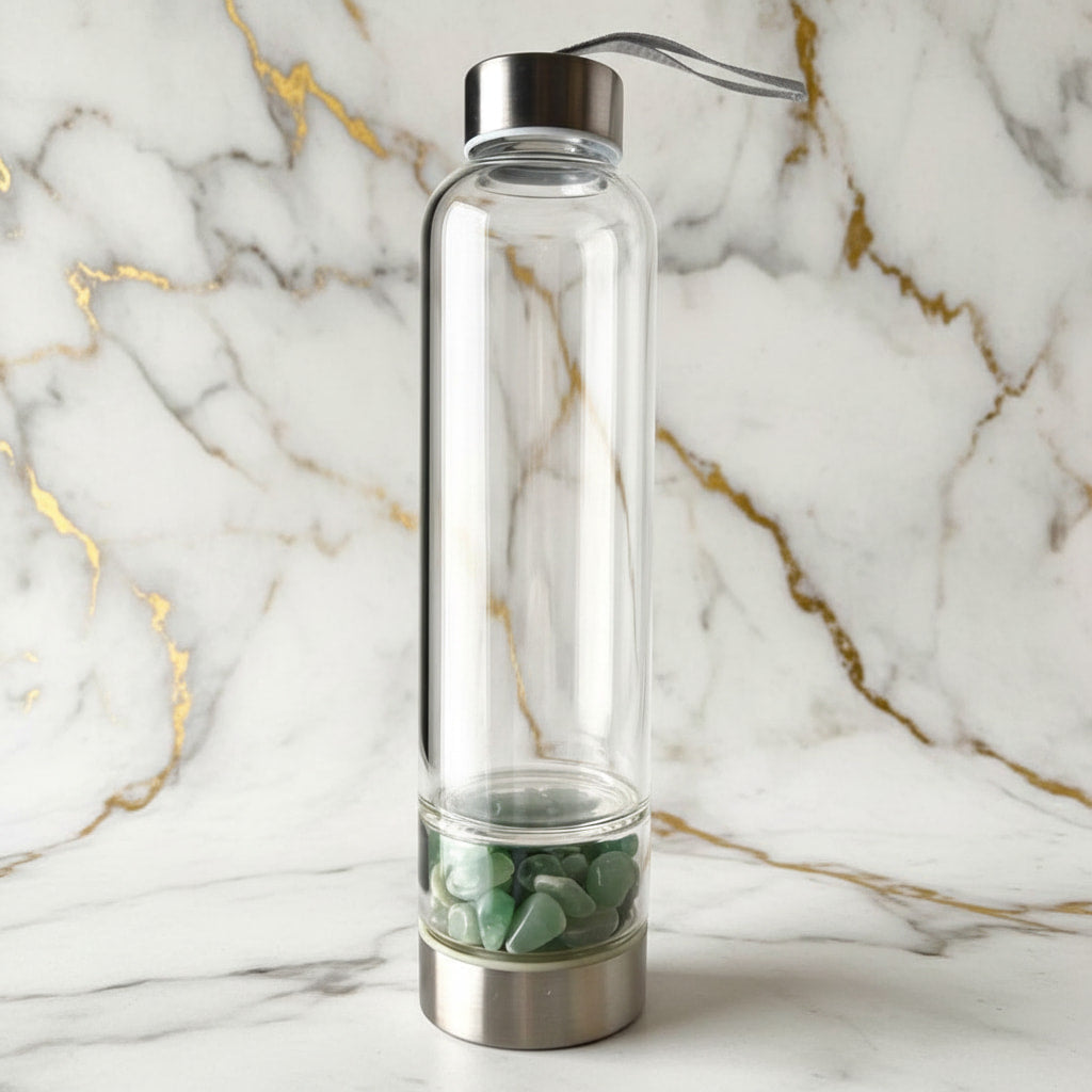 Aventurin Flasche - Dein Glücksbringer CrystalScents