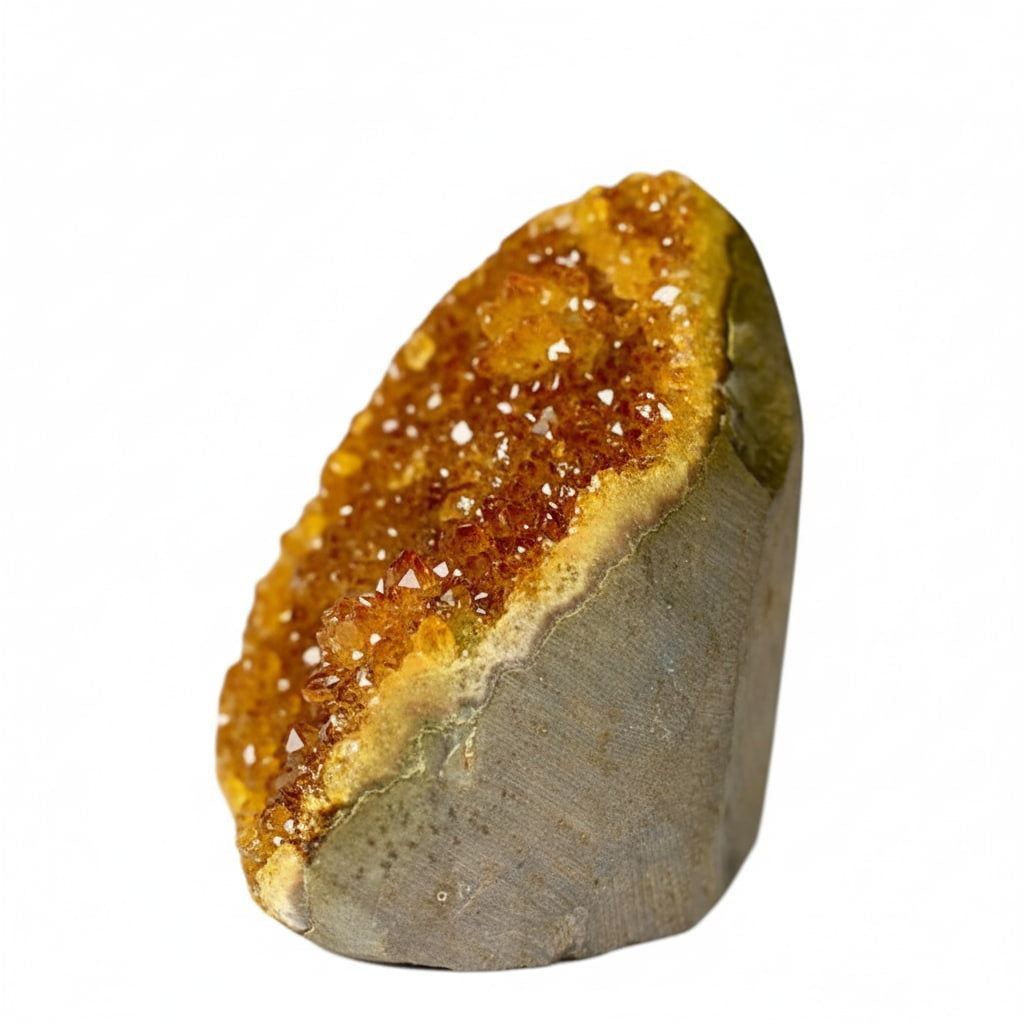 Amethystdruse gelb – Funkelndes Wohnhighlight CrystalScents