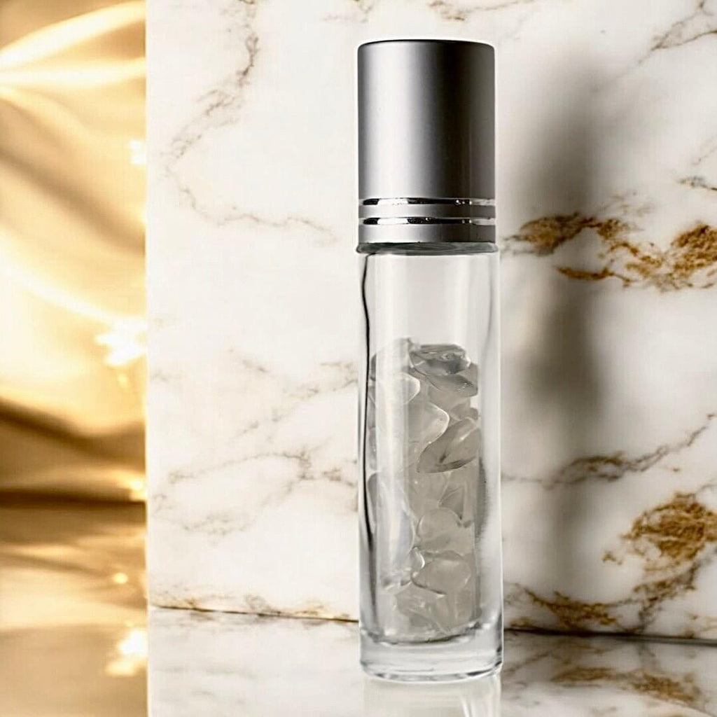 Duftroller mit Bergkristall – Stilvolles Werkzeug für positive Energie und Ausgeglichenheit