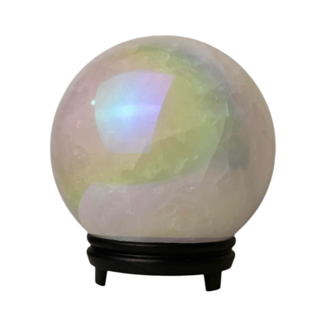 Große Aura Bergkristall Kugel – Strahlendes Naturjuwel für Klarheit und Harmonie