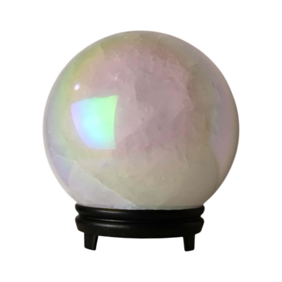 Große Aura Bergkristall Kugel – Strahlendes Naturjuwel für Klarheit und Harmonie