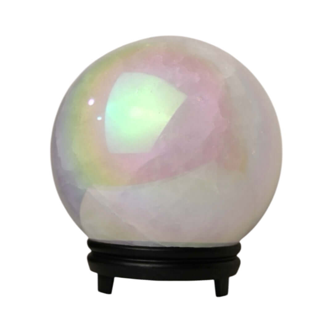 Große Aura Bergkristall Kugel – Strahlendes Naturjuwel für Klarheit und Harmonie