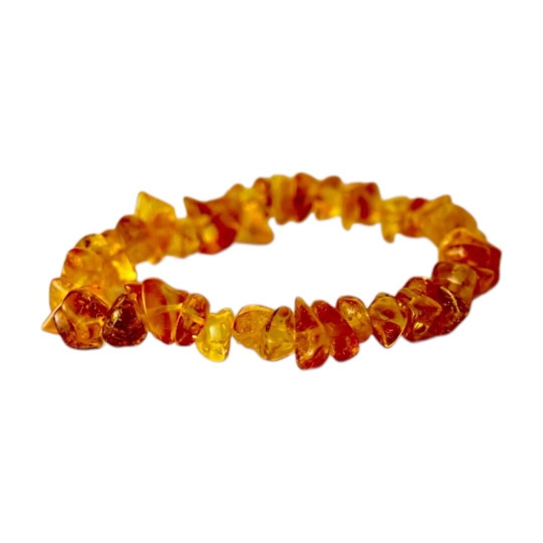 Leuchtendes Bernstein-Armband mit Splittern – Aktiviert Tatkraft und Wohlbefinden