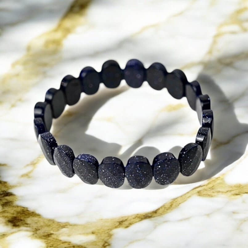 Facettiertes Blaufluss Armband - Für einen funkelnden Touch